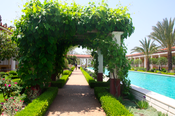 getty villa reflecting pool