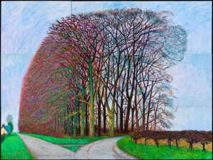 David Hockney, Bigger Trees Nearer Warter, Winter 2008.