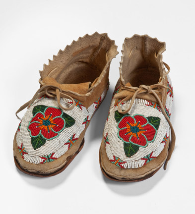 FJ213-LO.moccasins red flowers